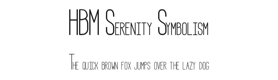 HBM Serenity Symbolism by Here Be Monsters — Dingbats Font