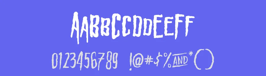 HBM Wonky Ron by Here Be Monsters — Decorative Font — thumbnail 3