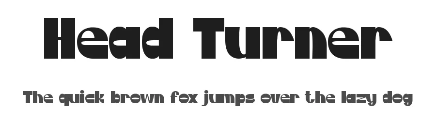 Head Turner by Pinisiart — Decorative Font