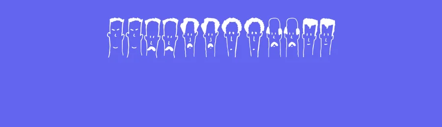 Headed by Vladimir Nikolic — Dingbats Font — thumbnail 3
