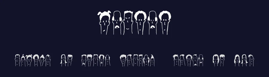 Headed by Vladimir Nikolic — Dingbats Font — thumbnail 2