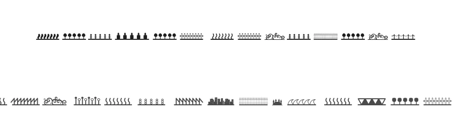 Header Ornament by dcoxy - Greg Medina — Dingbats Font