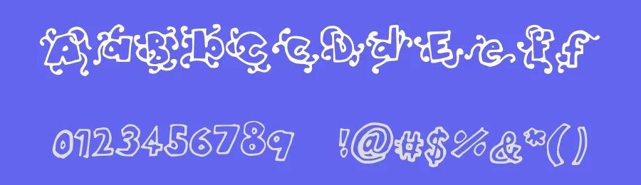 Head in the Clouds by Nishat Firoj — Decorative Font — thumbnail 3
