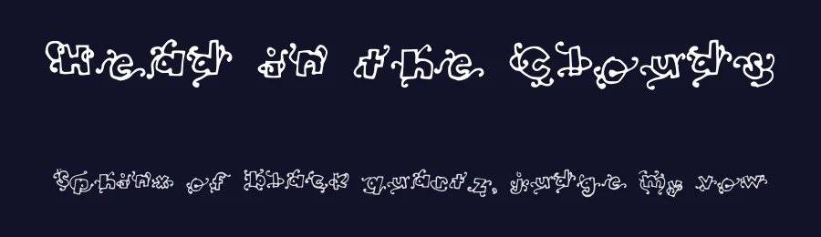 Head in the Clouds by Nishat Firoj — Decorative Font — thumbnail 2