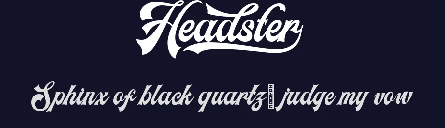 Headster by Bombastype — Script Handwritten Font — thumbnail 2