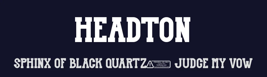 Headton by Kong Font — Decorative Font — thumbnail 2