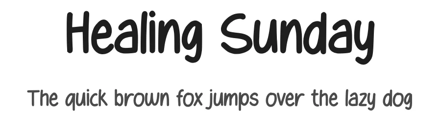 Healing Sunday by Gassstype — Decorative Font