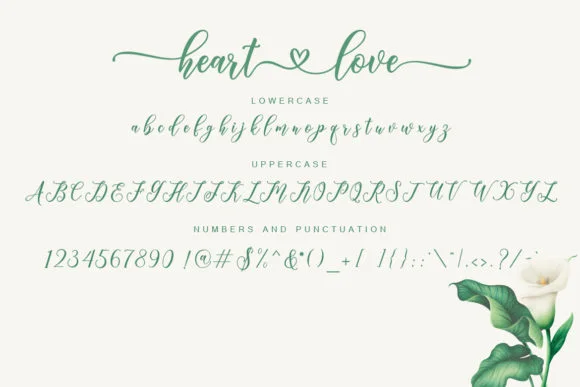 Heart Love Font by Amarlettering by Amarlettering — Script Handwritten Font — thumbnail 5
