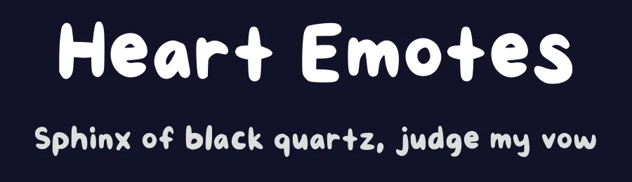 Heart Emotes by HeartEmotes — Script Handwritten Font — thumbnail 2