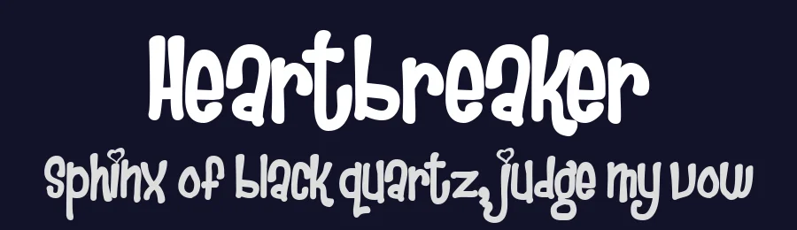 Heartbreaker by Fontalicious — Decorative Font — thumbnail 2