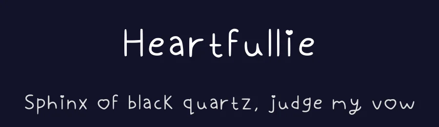 Heartfullie by Patricia Pugh — Script Handwritten Font — thumbnail 2
