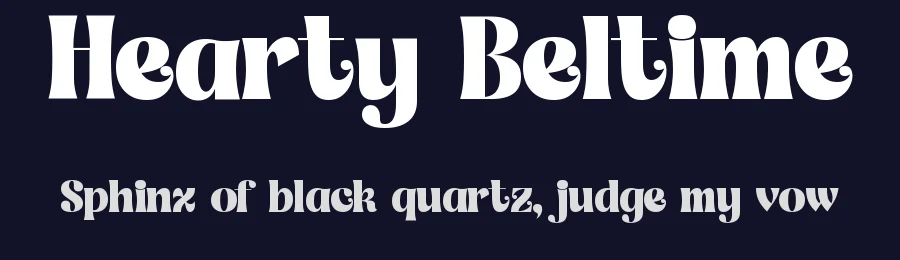 Hearty Beltime by Timelesstype Studio — Decorative Font — thumbnail 2