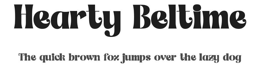 Hearty Beltime by Timelesstype Studio — Decorative Font