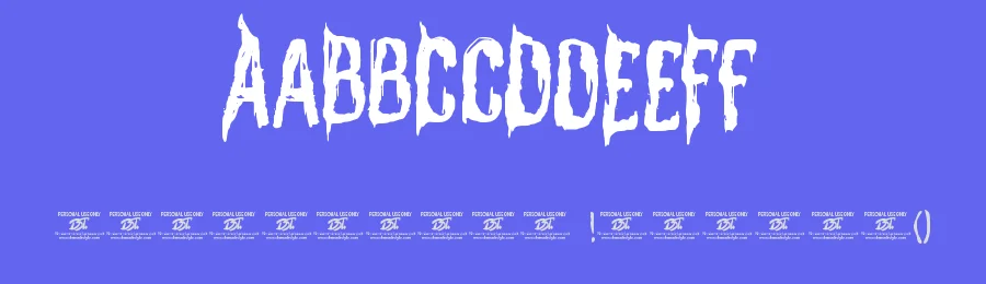 Heatizen by Horror Font — Decorative Font — thumbnail 3
