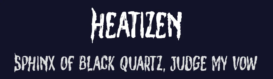 Heatizen by Horror Font — Decorative Font — thumbnail 2