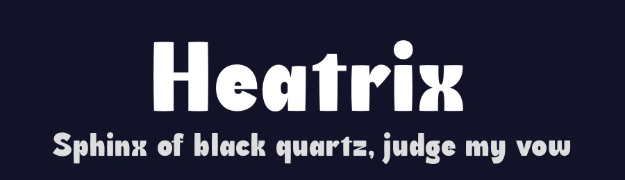 Heatrix by Storytype Studio — Sans Serif Font — thumbnail 2