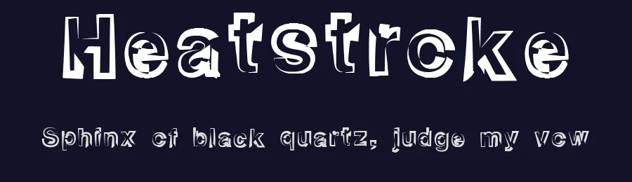 Heatstroke by Canale Studio, Inc. — Decorative Font — thumbnail 2