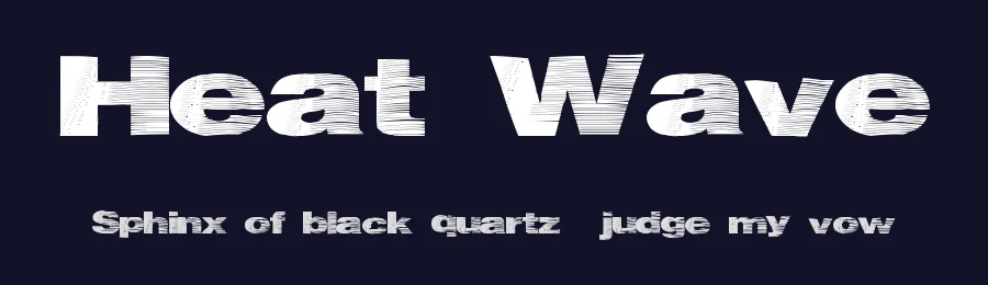 Heat Wave by Xerographer Fonts — Decorative Font — thumbnail 2