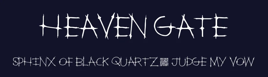 Heaven Gate by Xerographer Fonts — Decorative Font — thumbnail 2