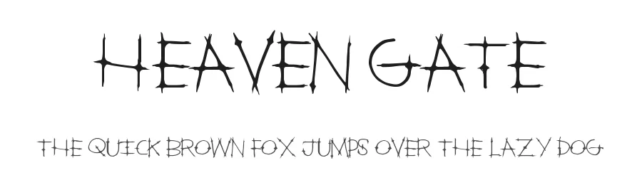 Heaven Gate by Xerographer Fonts — Decorative Font