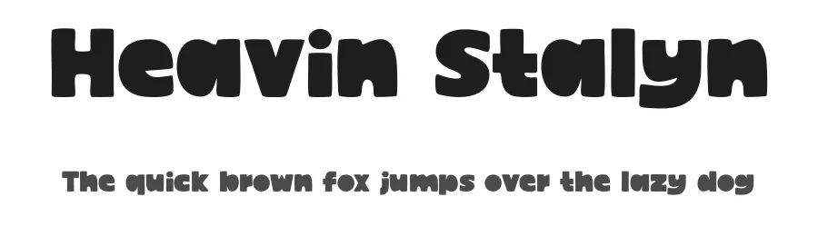 Heavin Stalyn by Gilang Ternadho — Decorative Font