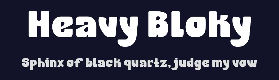 Heavy Bloky by PutraCetol Studio — Decorative Font — thumbnail 2