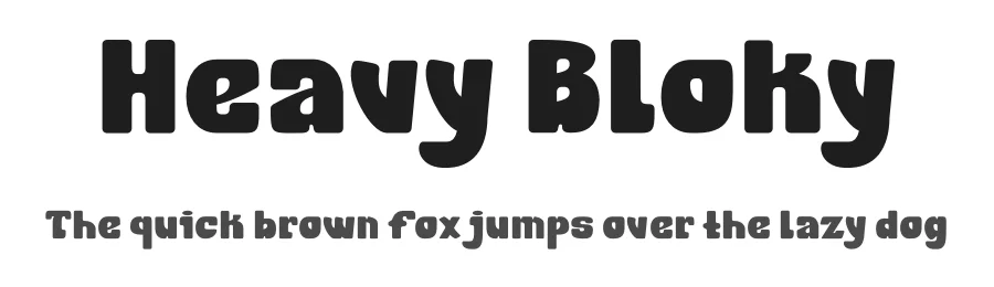 Heavy Bloky by PutraCetol Studio โ Decorative Font