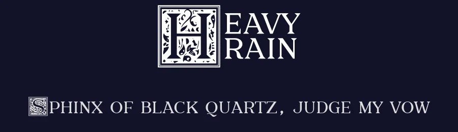 Heavy Rain by Måns Grebäck — Decorative Font — thumbnail 2