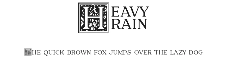 Heavy Rain by Måns Grebäck — Decorative Font