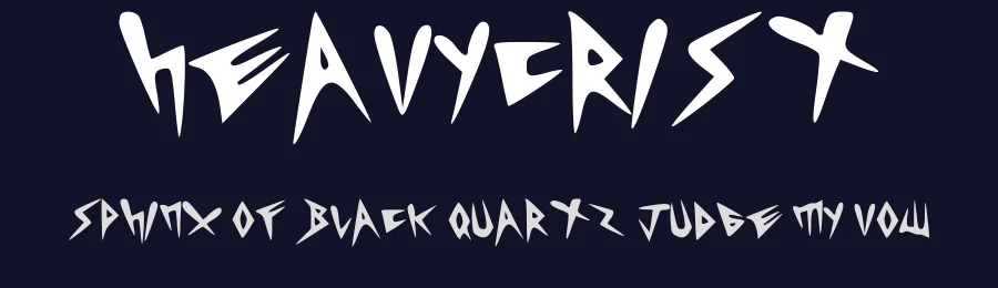 Heavycrist by Cristian Hernández — Decorative Font — thumbnail 2