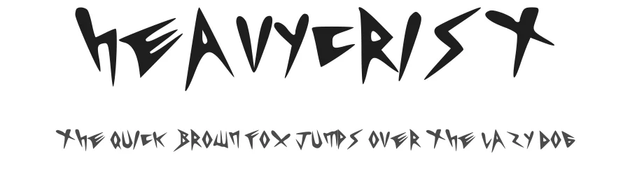 Heavycrist by Cristian Hernรกndez โ Decorative Font