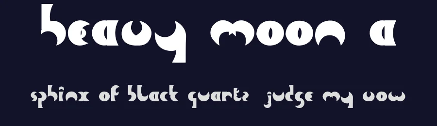 Heavy Moon A by Angie — Decorative Font — thumbnail 2