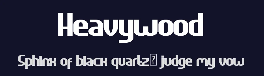 Heavywood by Greentrik6789 — Decorative Font — thumbnail 2