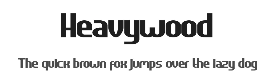 Heavywood by Greentrik6789 — Decorative Font