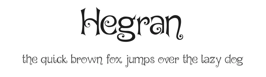 Hegran by Digital Typeface Studio — Decorative Font