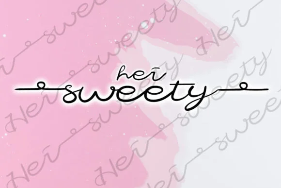 Hei Sweety Font by muhawk47 — Script Handwritten Font