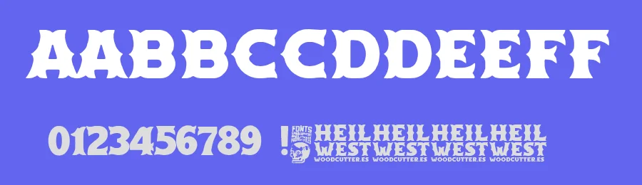 Heil West by Woodcutter — Decorative Font — thumbnail 3