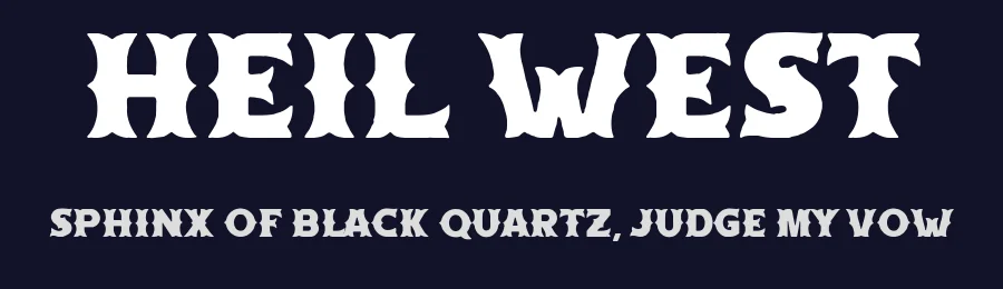 Heil West by Woodcutter — Decorative Font — thumbnail 2