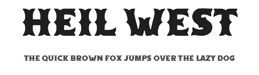 Heil West by Woodcutter — Decorative Font