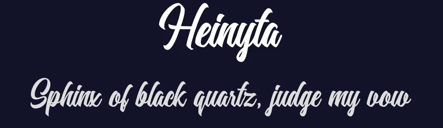 Heinyta by RGB Studio — Script Handwritten Font — thumbnail 2