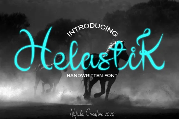 HelastiK Font by khafalab β Script Handwritten Font
