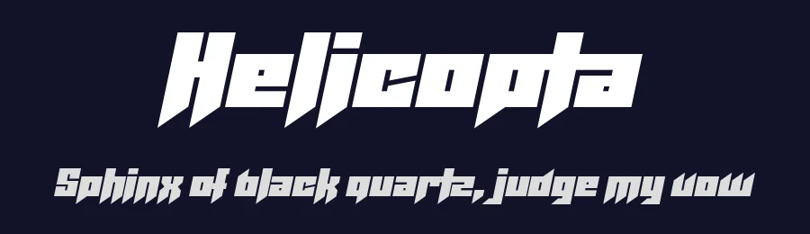 Helicopta by Chequered Ink — Display Font — thumbnail 2