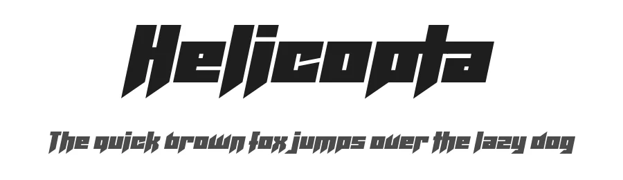Helicopta by Chequered Ink — Display Font