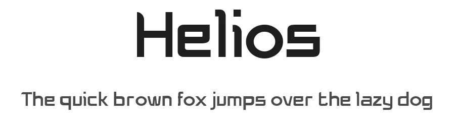 Helios by sixdegrees — Display Font