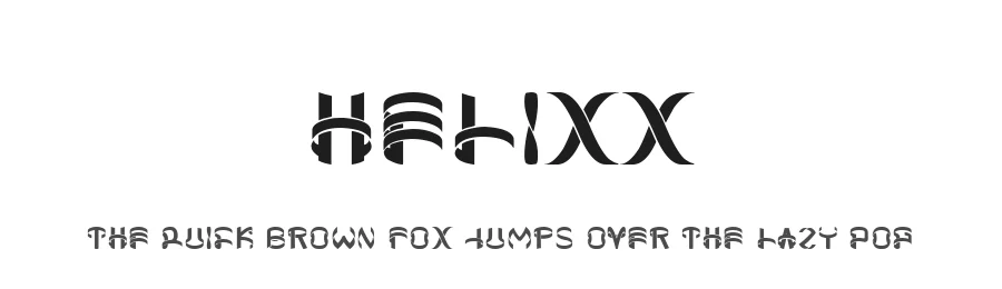 Helixx by Mike Wolf — Decorative Font