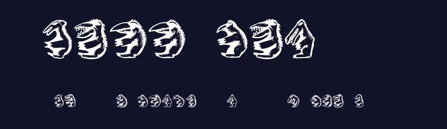 Hell Beasts by Vladimir Nikolic — Dingbats Font — thumbnail 2