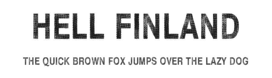 Hell Finland by Juha Korhonen โ Decorative Font