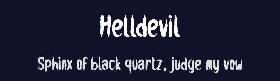 Helldevil by Andi Moz — Decorative Font — thumbnail 2