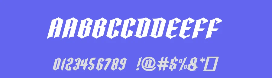 Hellfire by Solv Vast — Blackletter Font — thumbnail 3