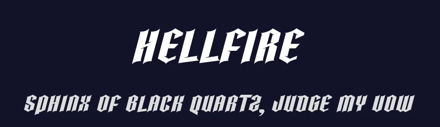Hellfire by Solv Vast — Blackletter Font — thumbnail 2